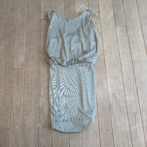 NWT Women's River Island Army Green Sleeveless Party Dress Size UK 6